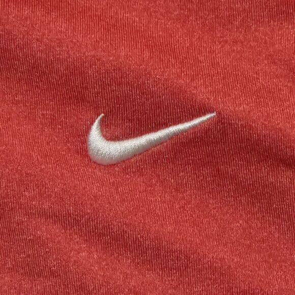 Nike Golf Dri Fit Polo Mens  Standard Fit Heathered Red Grey size Med Colorblock - Picture 7 of 14